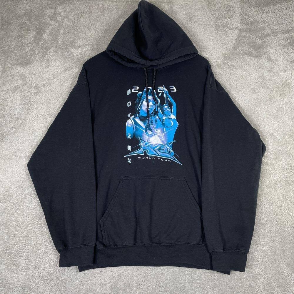 Kenia OS Hoodie Large Black K23 World Tour 2023 Concert Graphic Merch